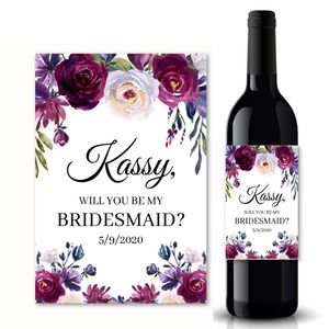 Custom Wine Labels - Bridesmaid Gift